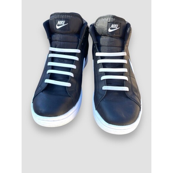 Mens Nike COURT ROYALE 2 MID Basketball Sneakers Sz 9 Black Onyx CQ9179 001 - Picture 1 of 10